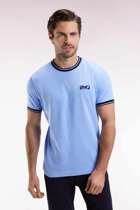 T-shirt à manches courtes en coton ciel - Image 1