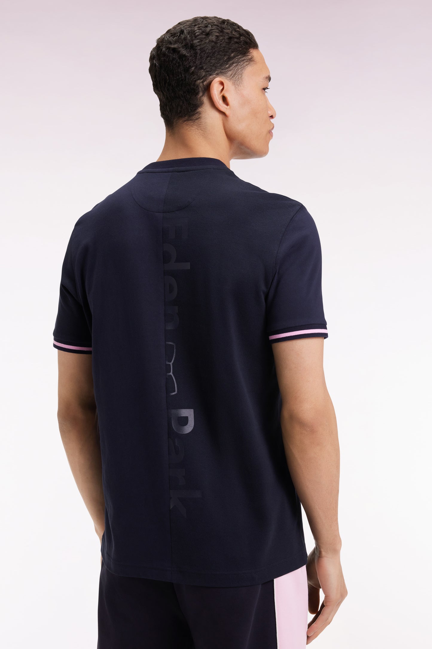 T-shirt à col rond en jersey coton marine coupe Relaxed