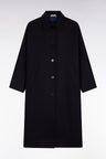 Manteau kimono en laine marine