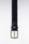 Ceinture tressée élastique marine