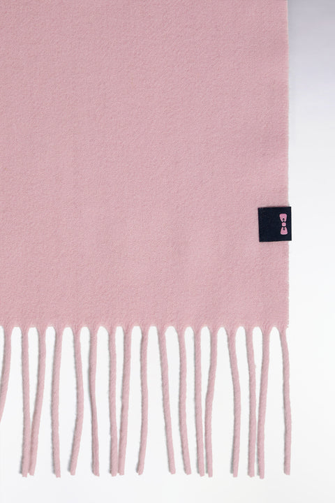 Écharpe en drap de laine rose - Image 2