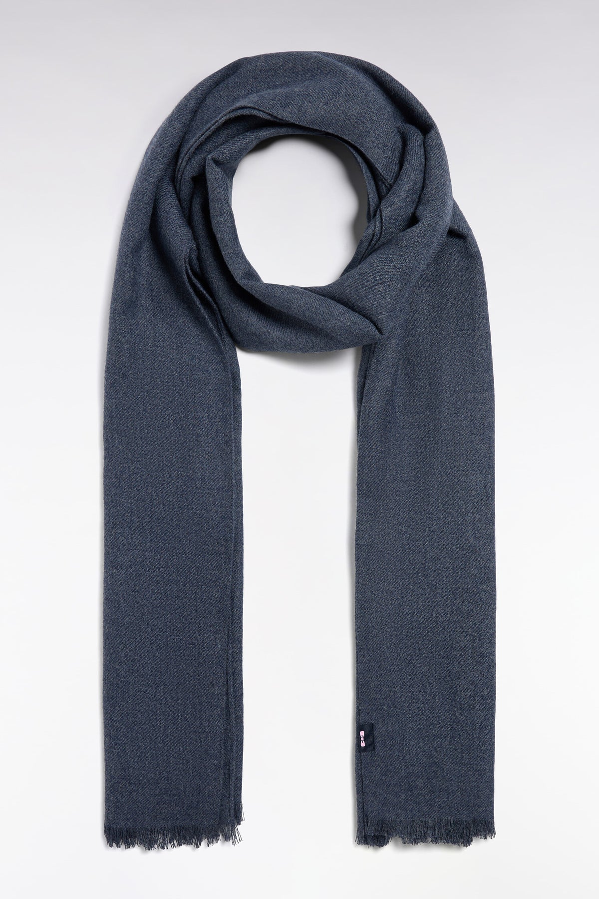 Écharpe légère bleu chiné