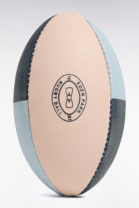 Petit ballon de rugby en caoutchouc marine - Image 2