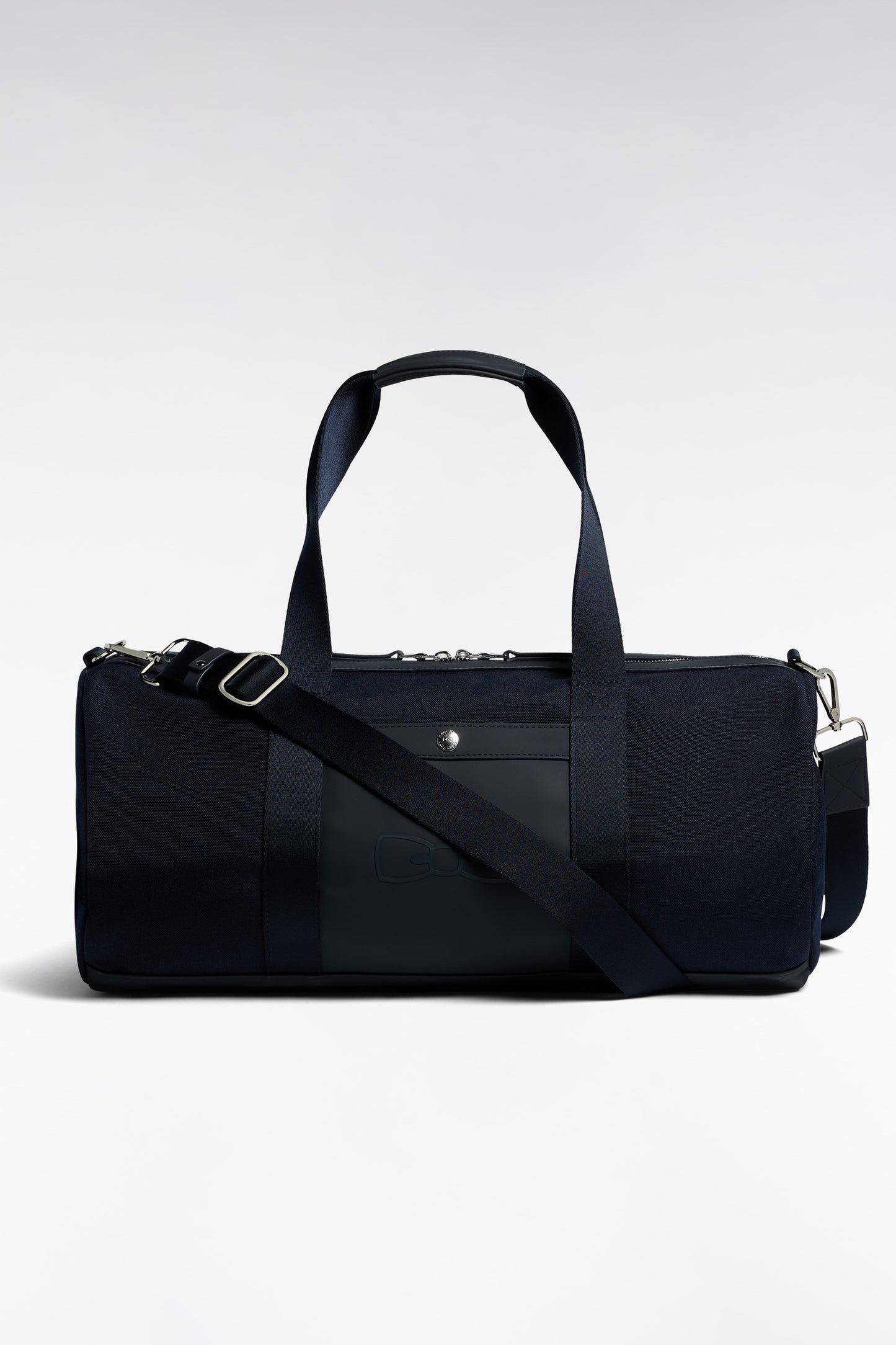 Sac de sport polochon en gomme et nylon marine