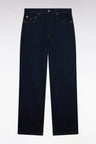 Jean en denim brut bleu coupe regular