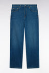 Jean en denim stretch bleu stone bleach coupe regular