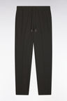 Modern fit khaki technical stretch nylon elasticated waist pants