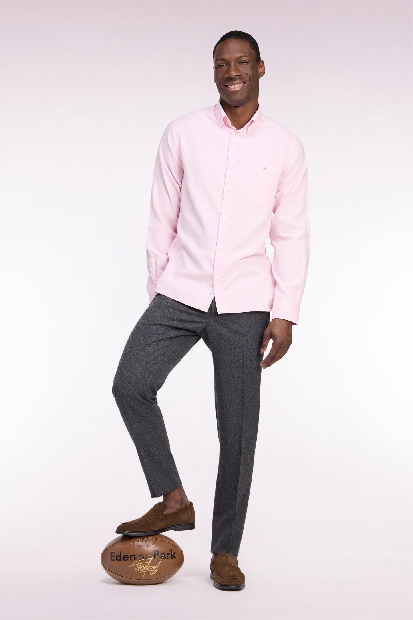 Pantalon gris chiné