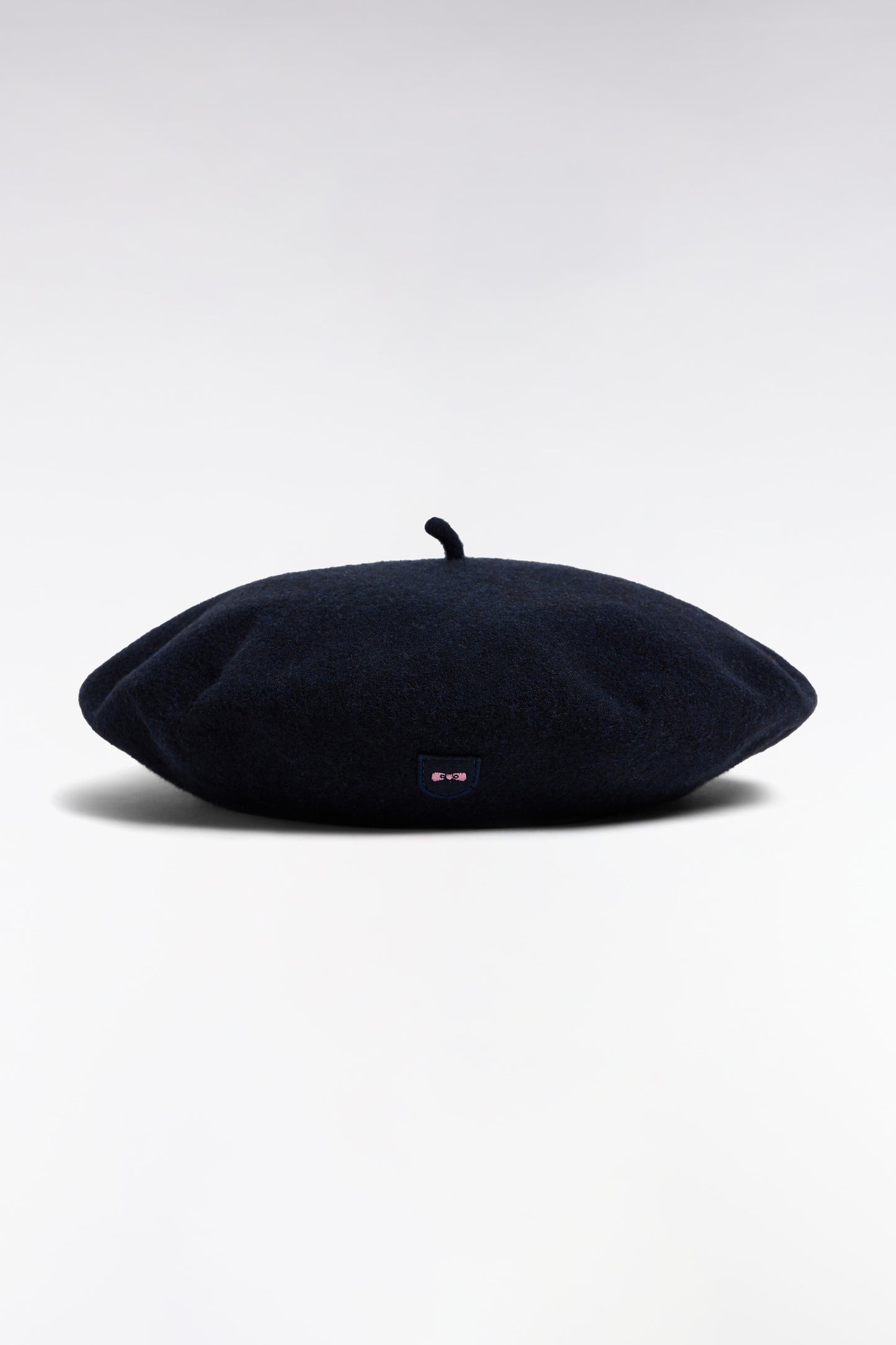 Béret en laine vierge marine