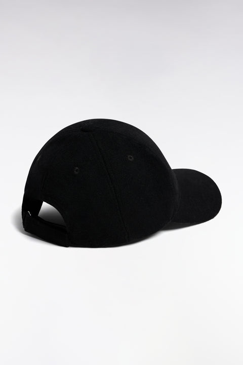 Casquette hiver unie noire - Image 2