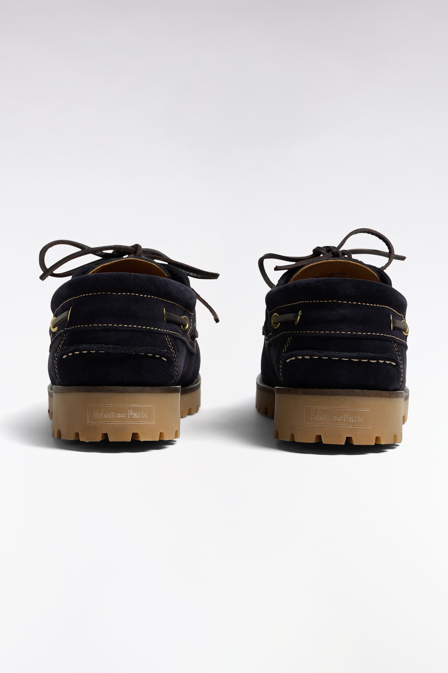 Chaussures bateau en cuir suédé marine