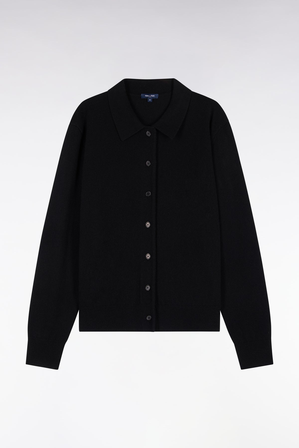 Cardigan en laine vierge et cachemire noir
