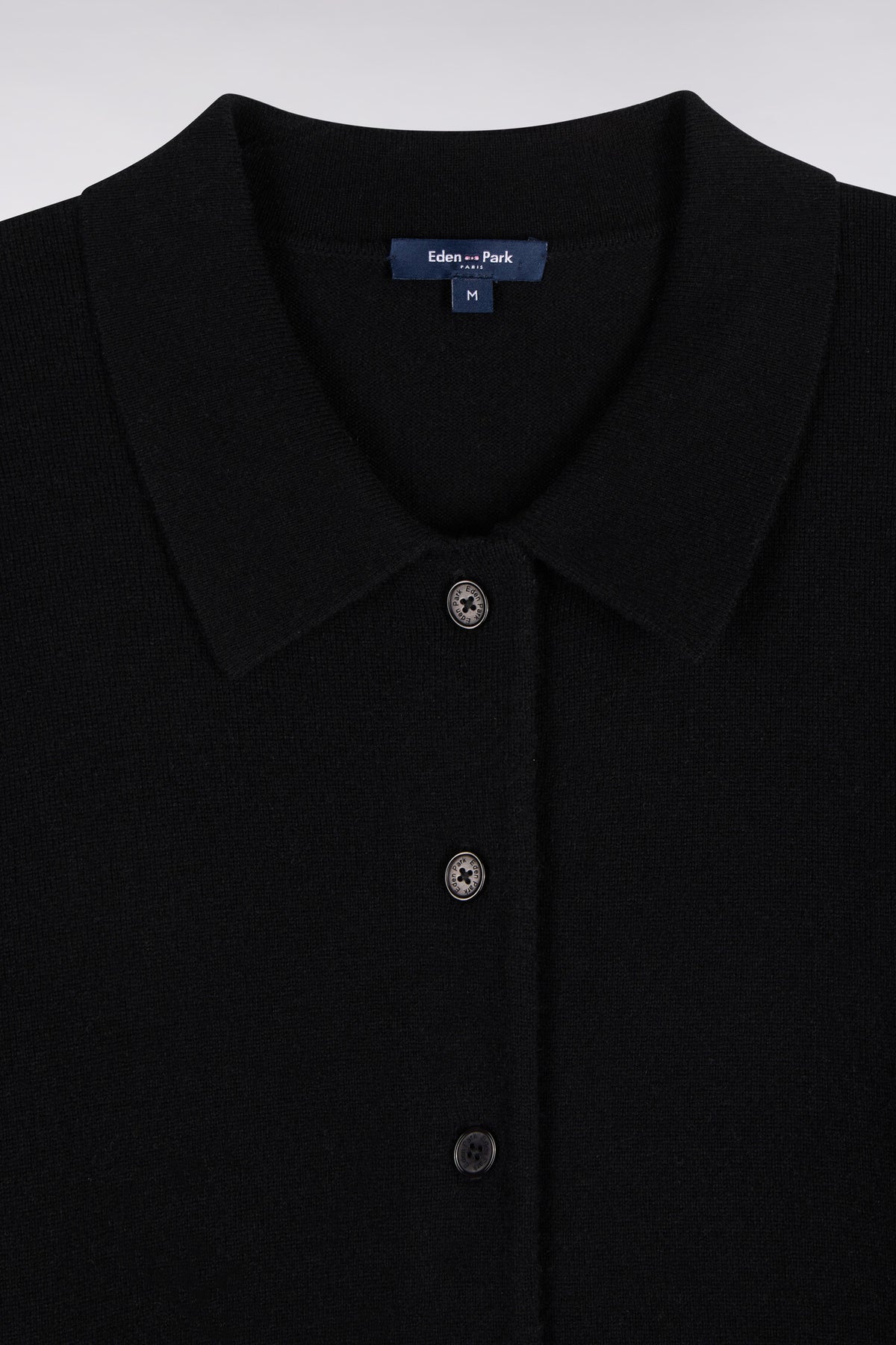 Cardigan en laine vierge et cachemire noir