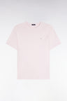 T-shirt manches courtes en coton rose coupe droite