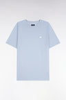 T-shirt manches courtes bleu ciel coupe droite