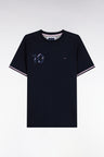Number 10 embroidered navy cotton t-shirt