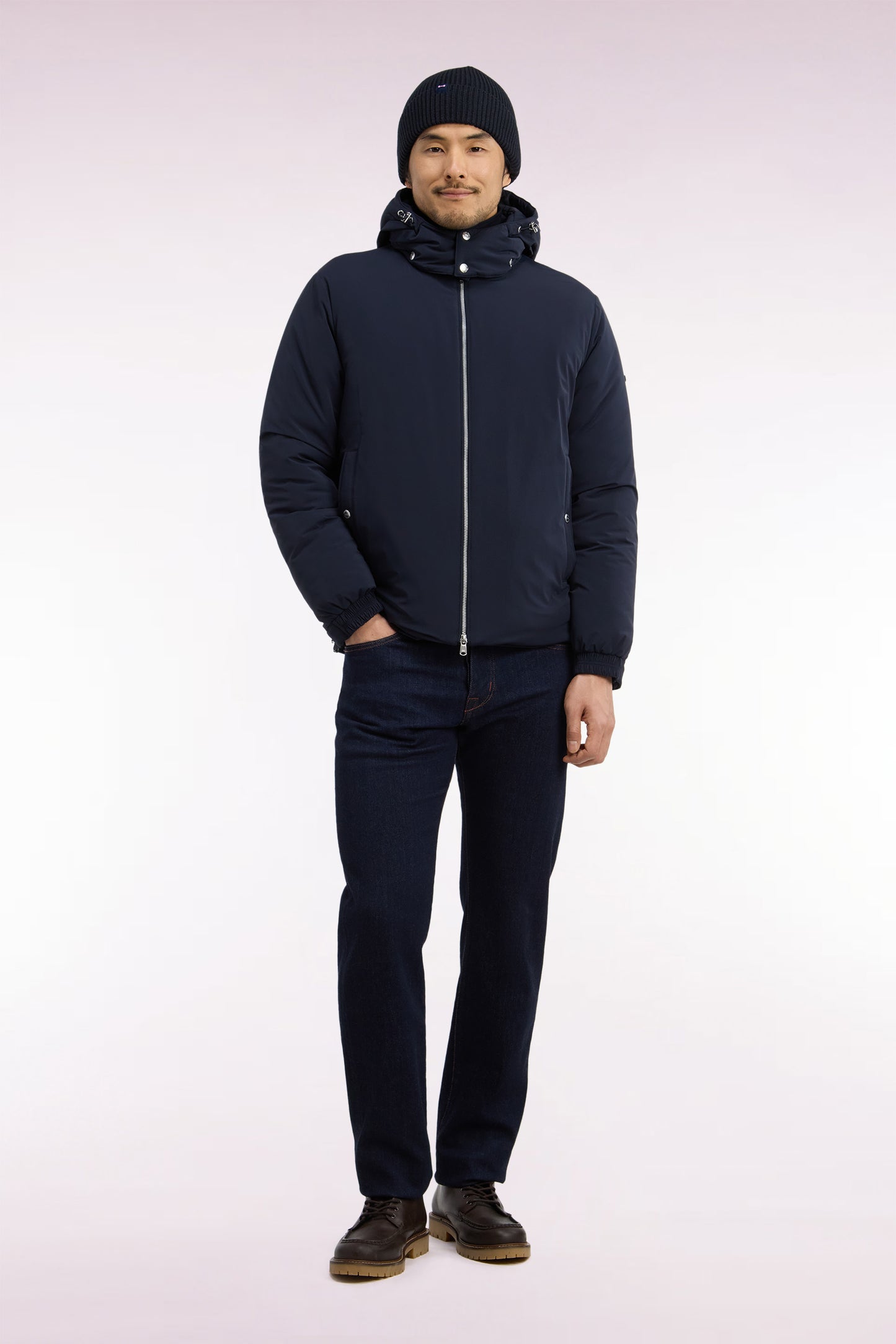 Doudoune en nylon marine