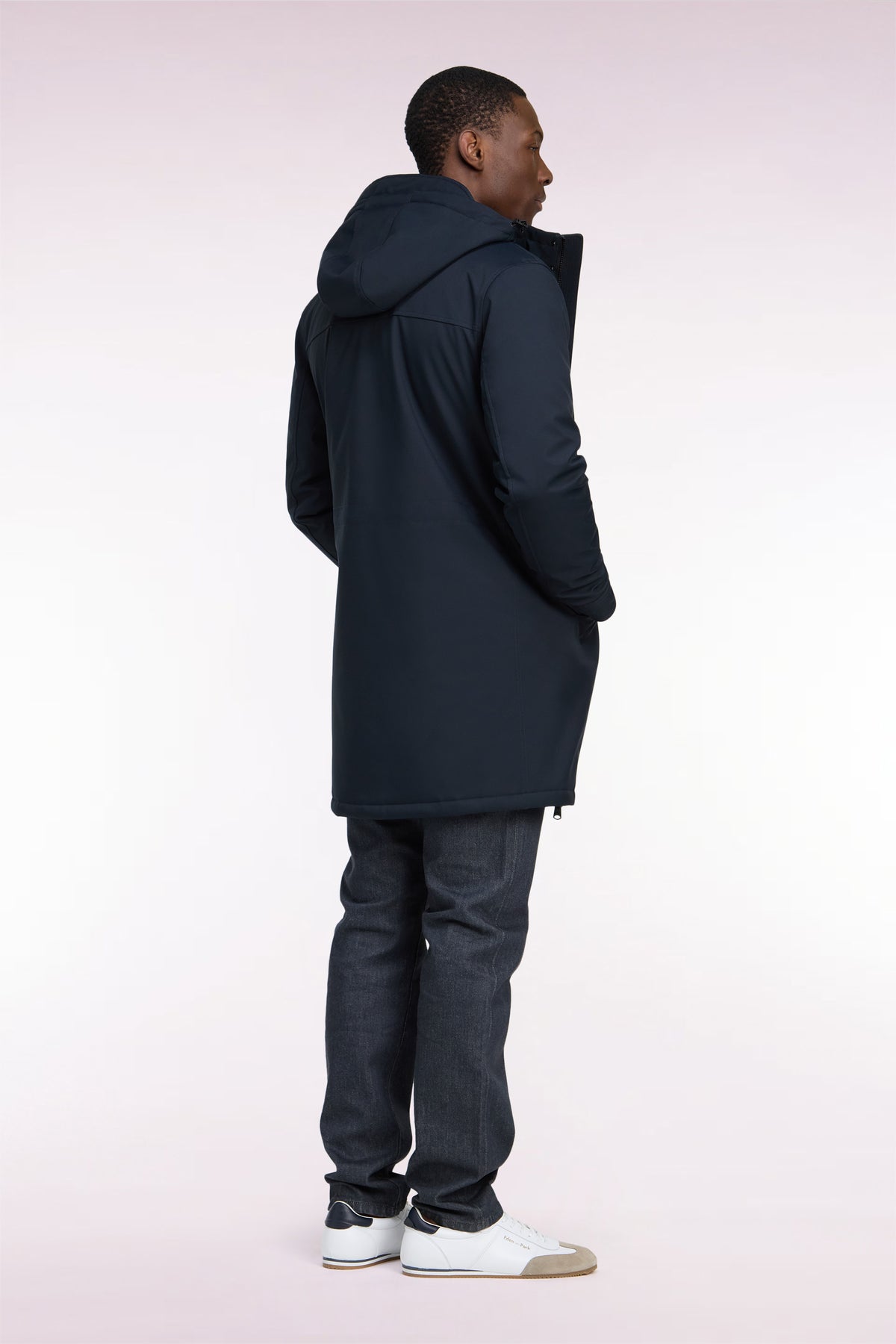 Parka longue marine