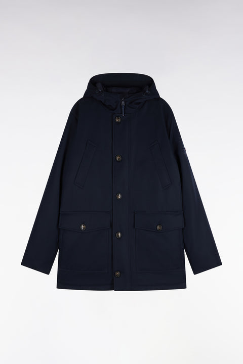 Parka boutonnée marine - Image 2