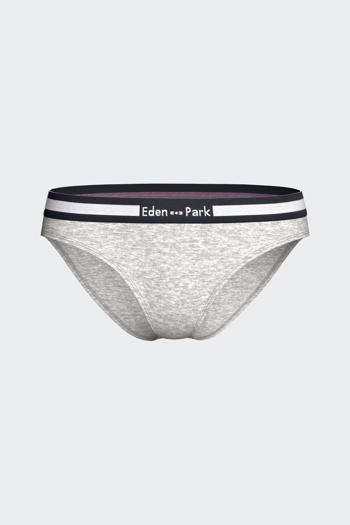 Culotte unie en coton stretch gris