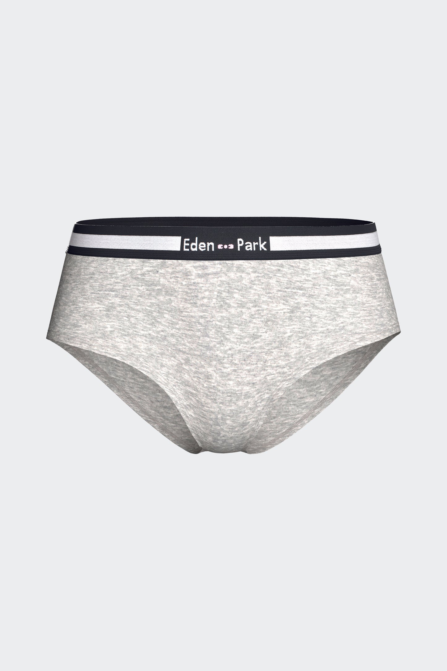 Shorty uni en coton stretch gris