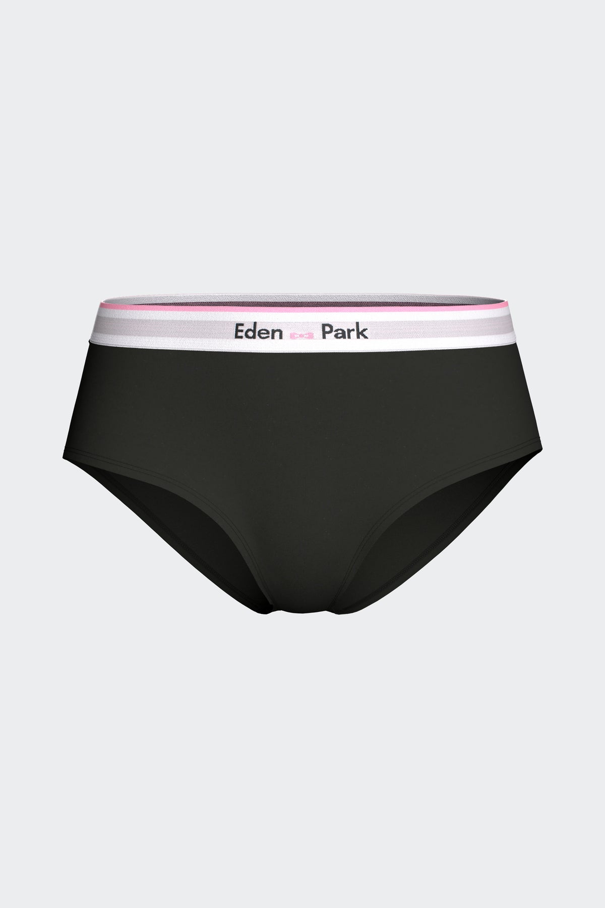 Shorty uni en Tencel stretch noir