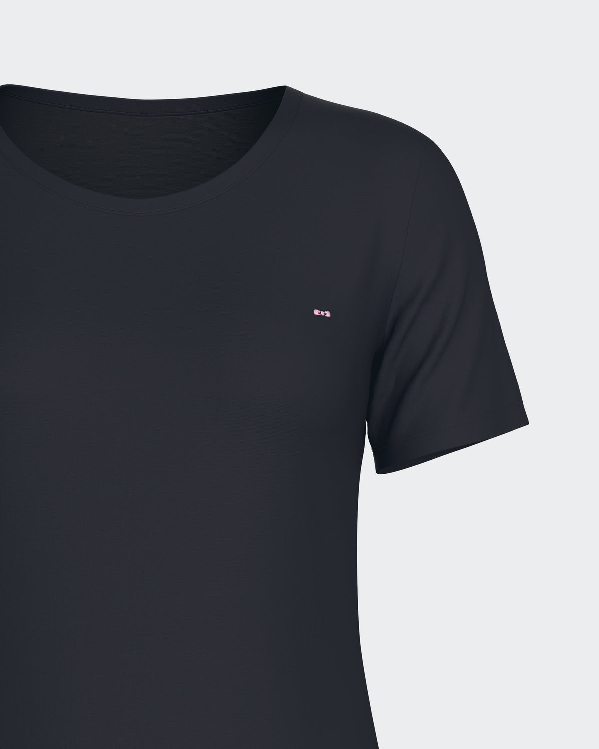 Nuisette unie en Tencel stretch marine