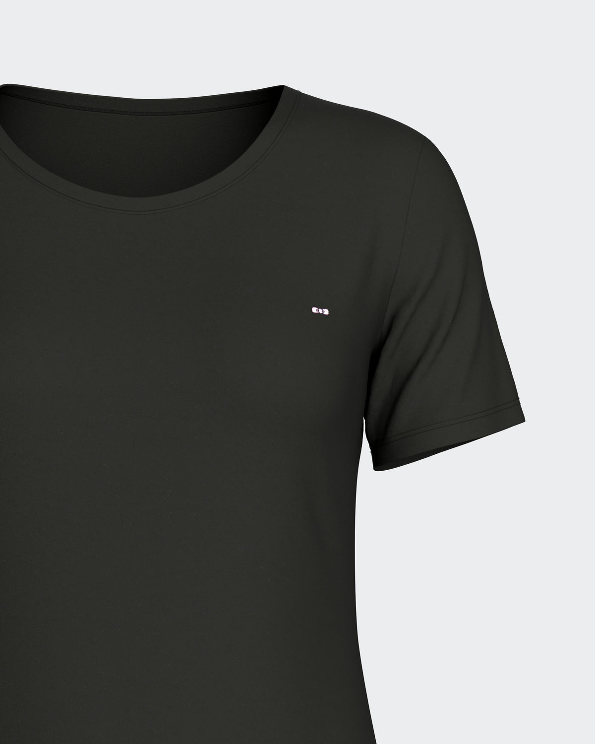 Nuisette unie en Tencel stretch noir