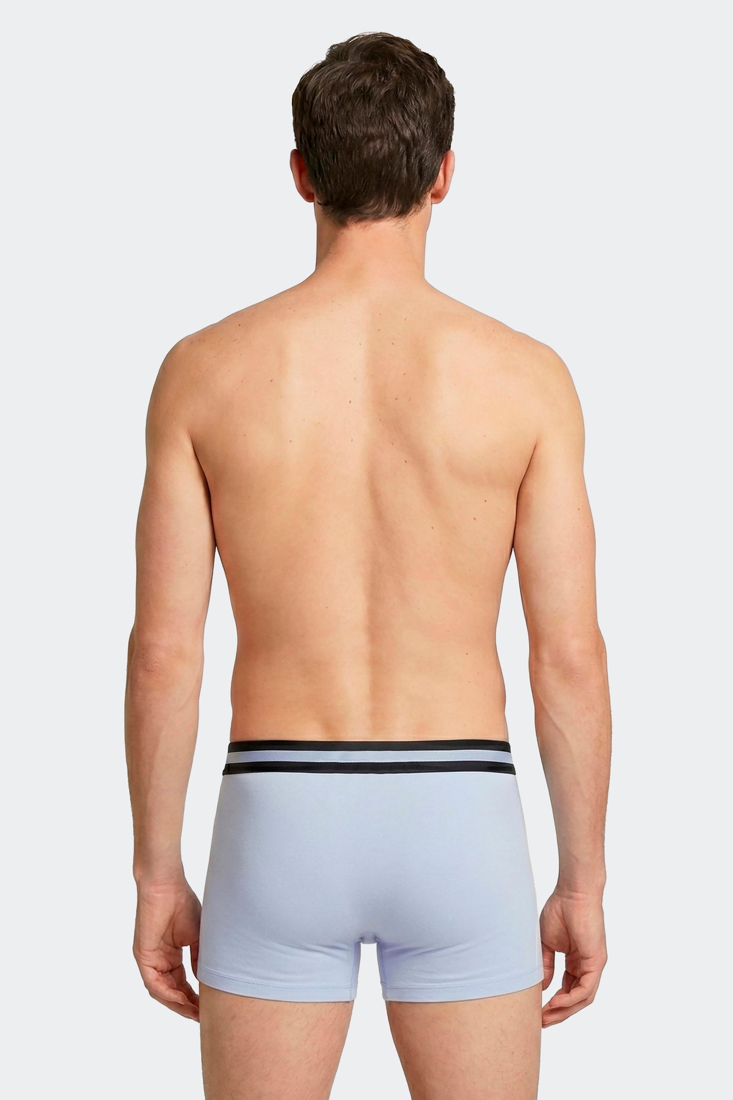 Lot de 2 boxers en jersey de coton stretch marine et ciel