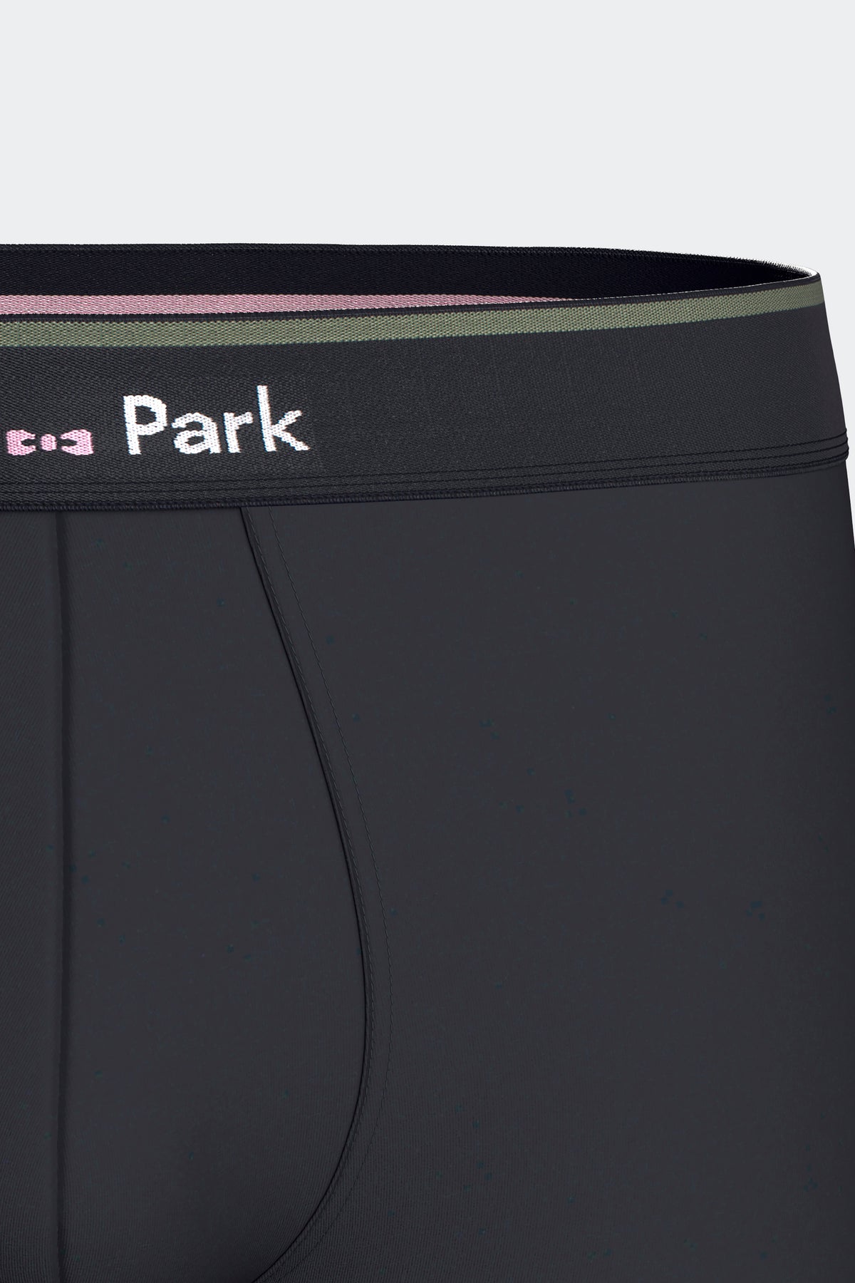 Lot de 2 boxers en jersey de coton stretch unis et rayés marine et kaki