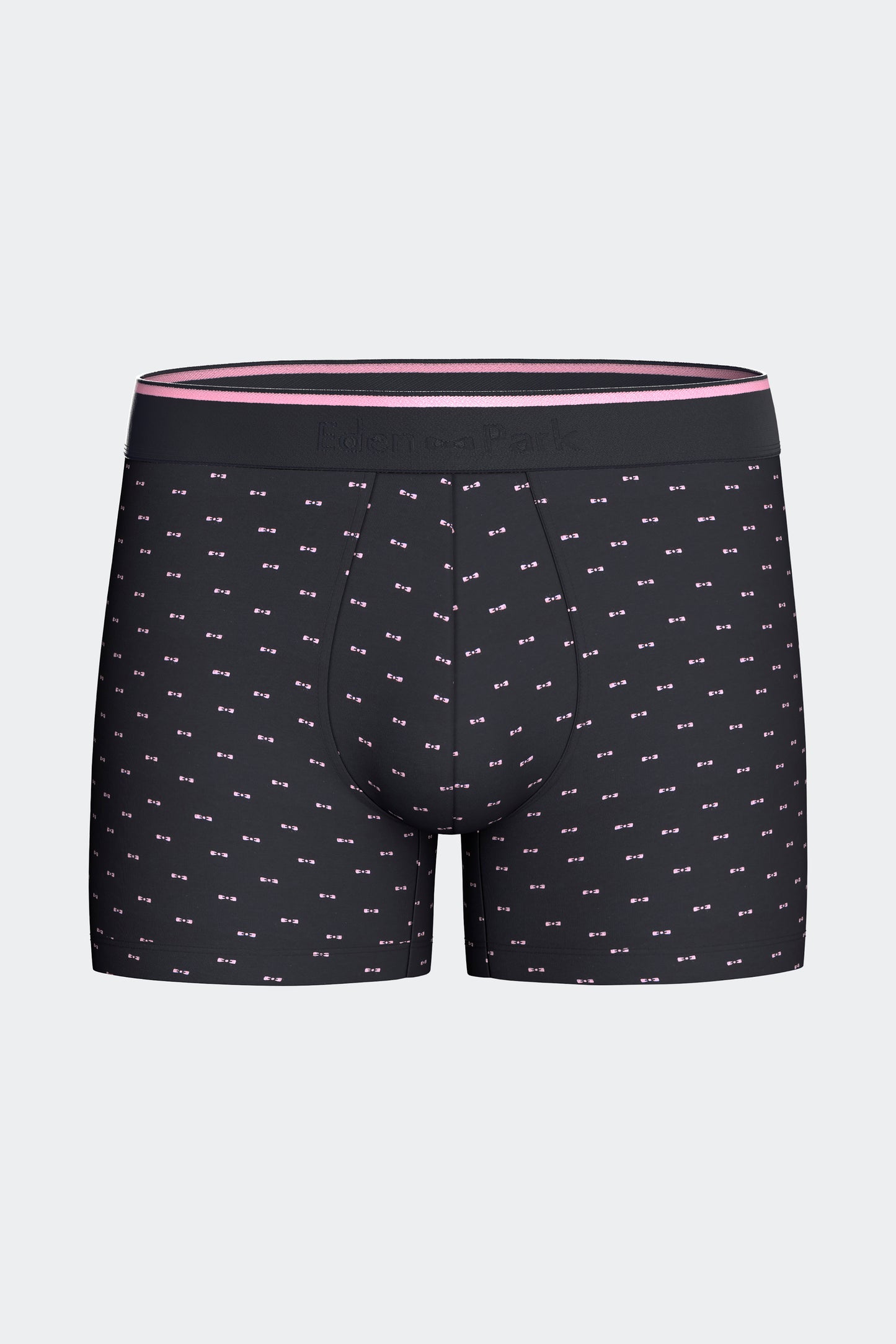 Lot de 2 boxers en jersey de coton stretch unis et imprimés marine