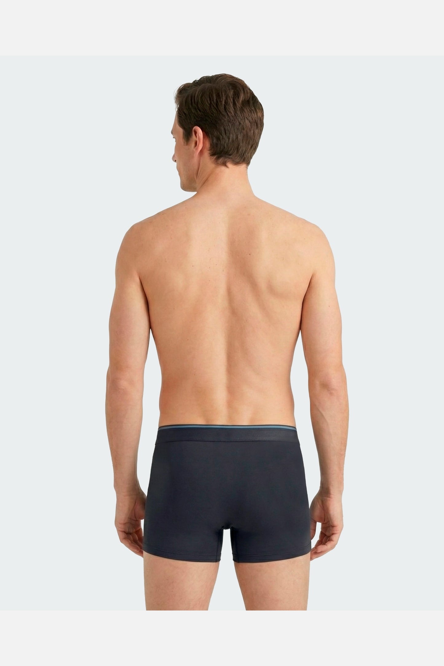 Lot de 2 boxers en jersey de coton stretch unis et imprimés marine