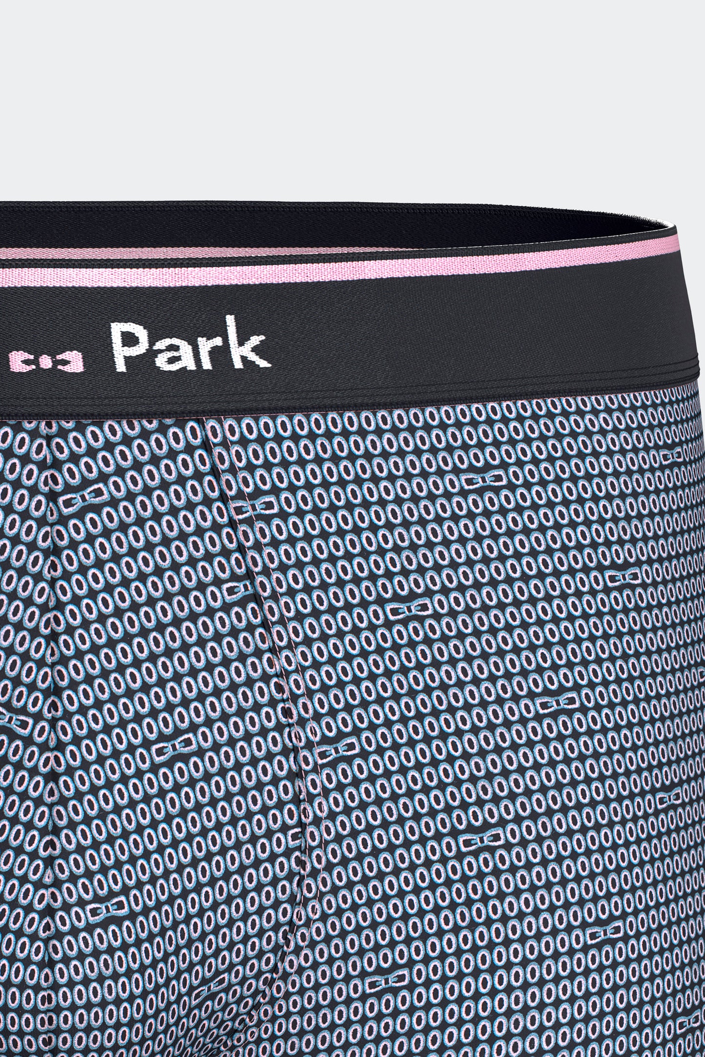 Lot de 2 boxers en jersey de coton stretch unis et imprimés bleu
