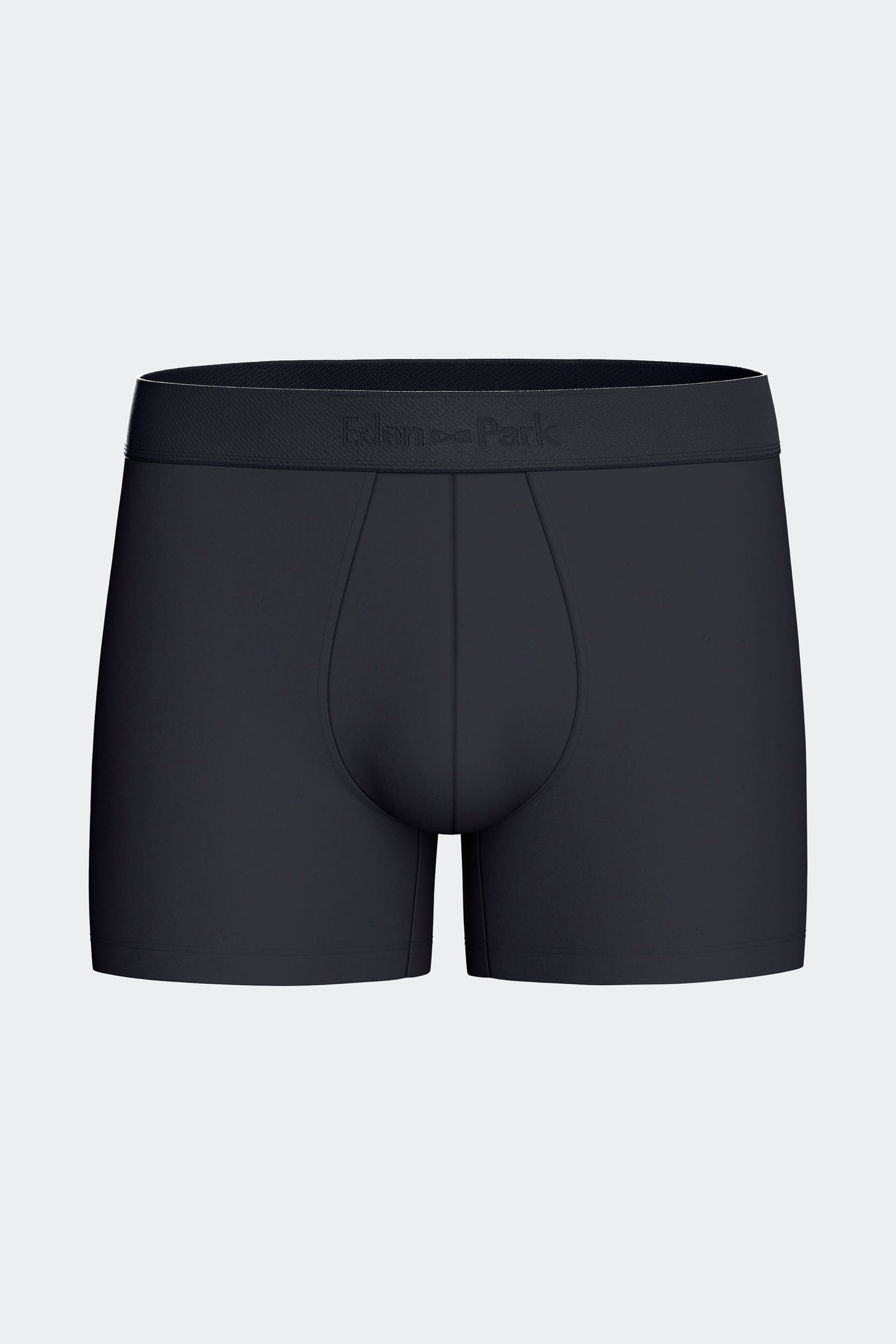 Lot de 2 boxers en jersey de coton stretch unis marine et imprimés pois ciel