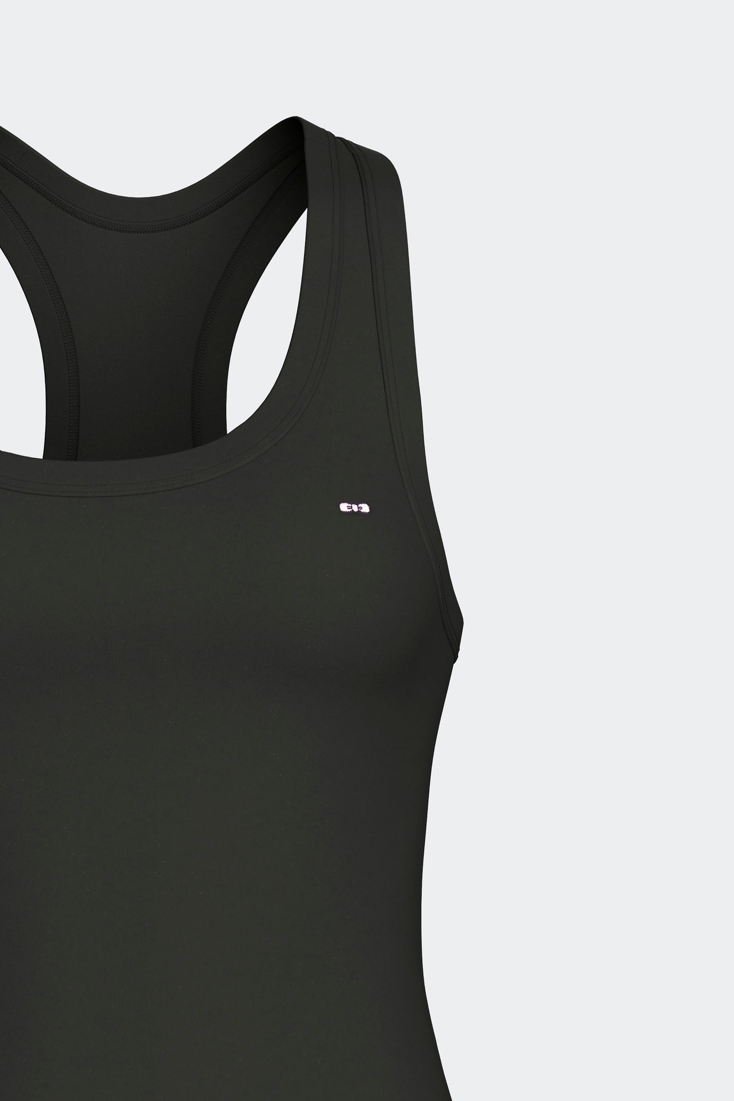 Débardeur dos nageur en Tencel stretch noir