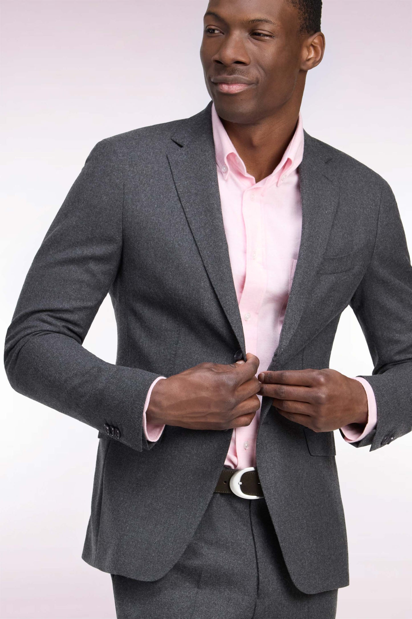 Veste de costume thermocollée grise