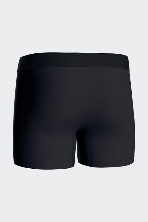 Lot de 2 boxers en coton stretch micro-motifs graphiques bleu foncé - Image 3