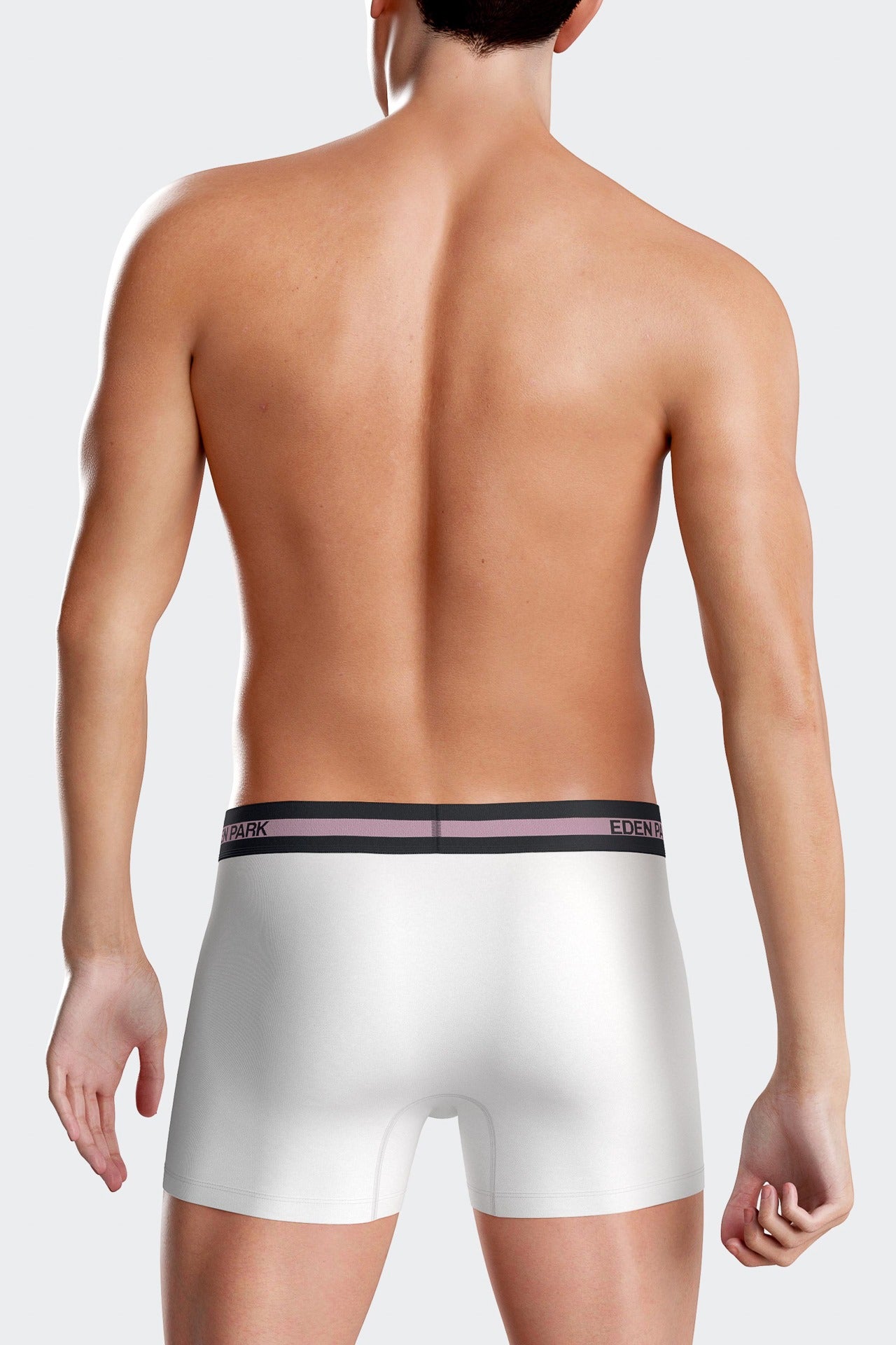 White stretch cotton boxers