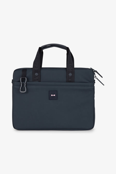 Sacoche ordinateur portable bleu marine en gomme 16" - Image 1