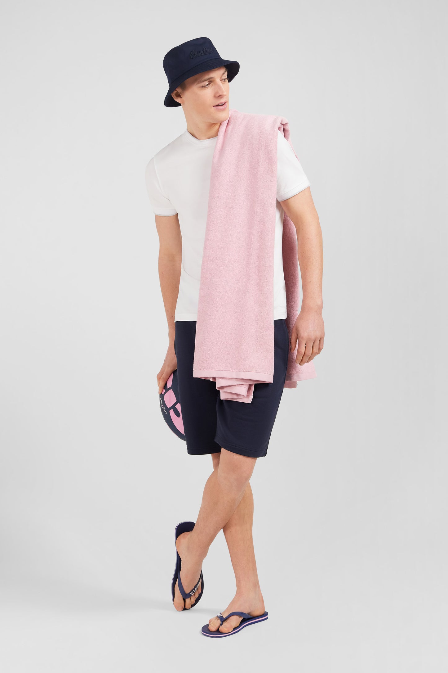 Drap de plage rose