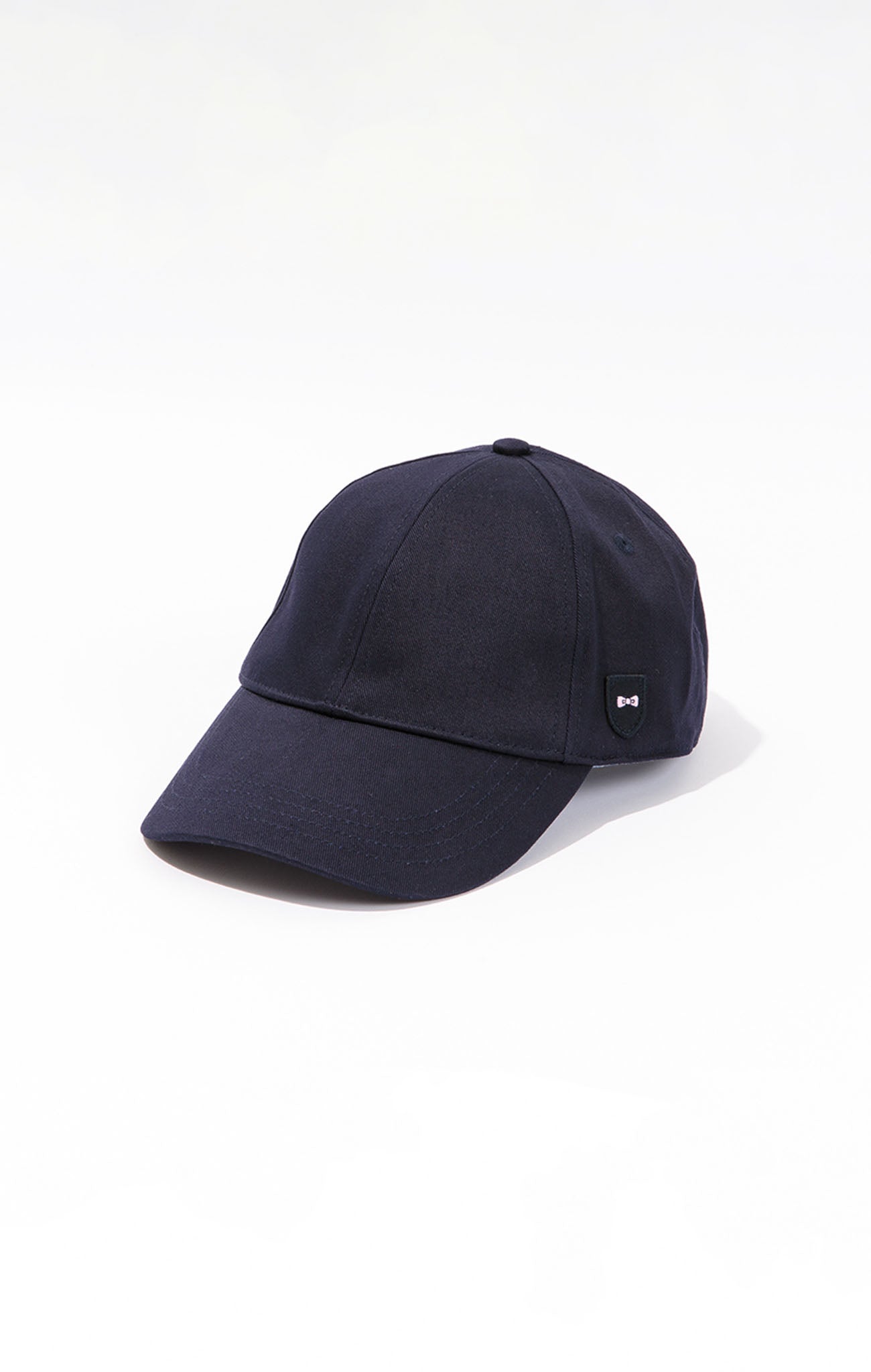 Casquette bleu marine unie en coton