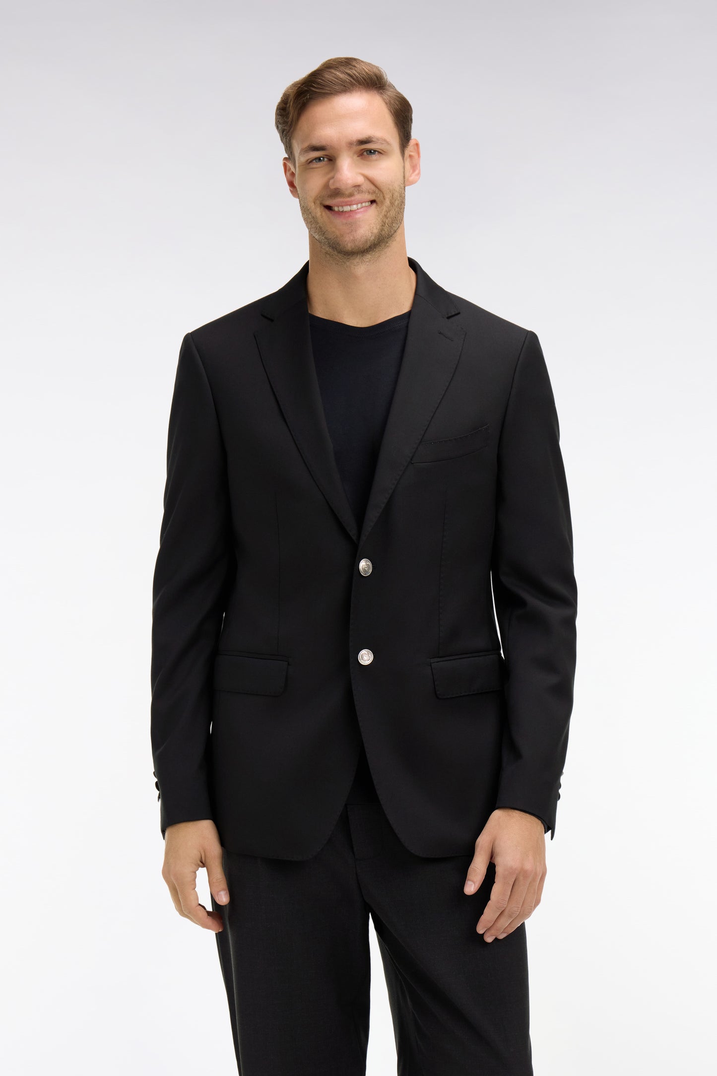 Blazer noir slim fit 100 % laine