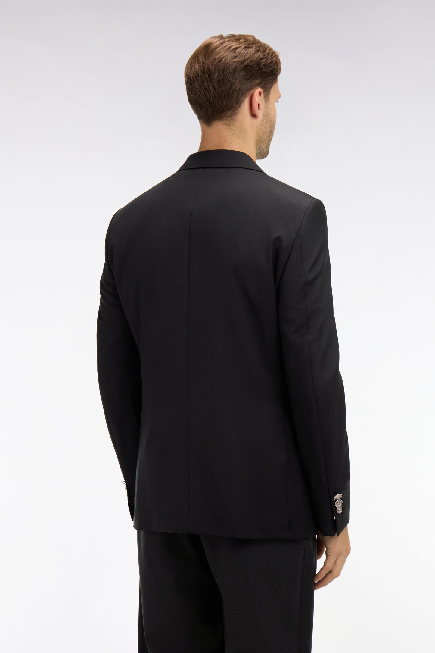 Blazer noir slim fit 100 % laine