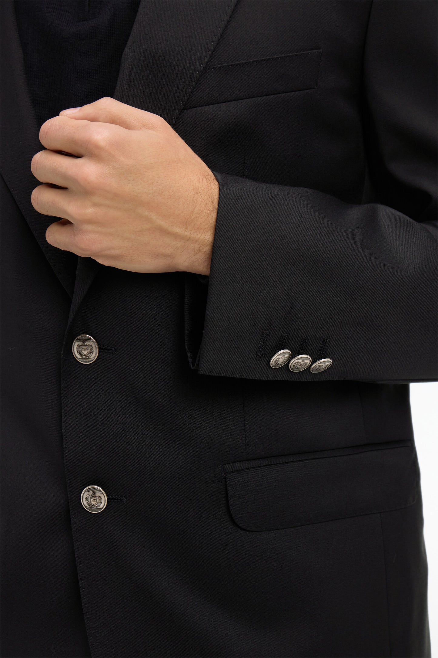 Regular black blazer