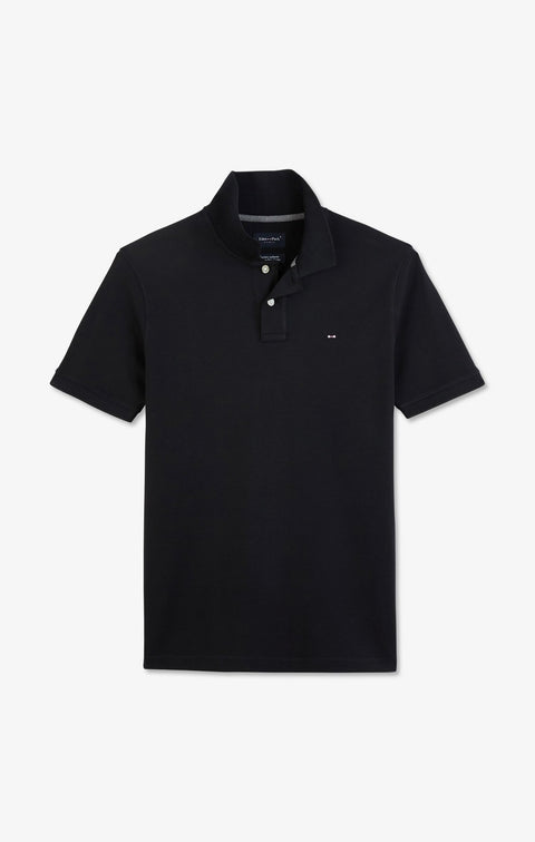 Polo bleu marine en coton pima stretch - Image 2
