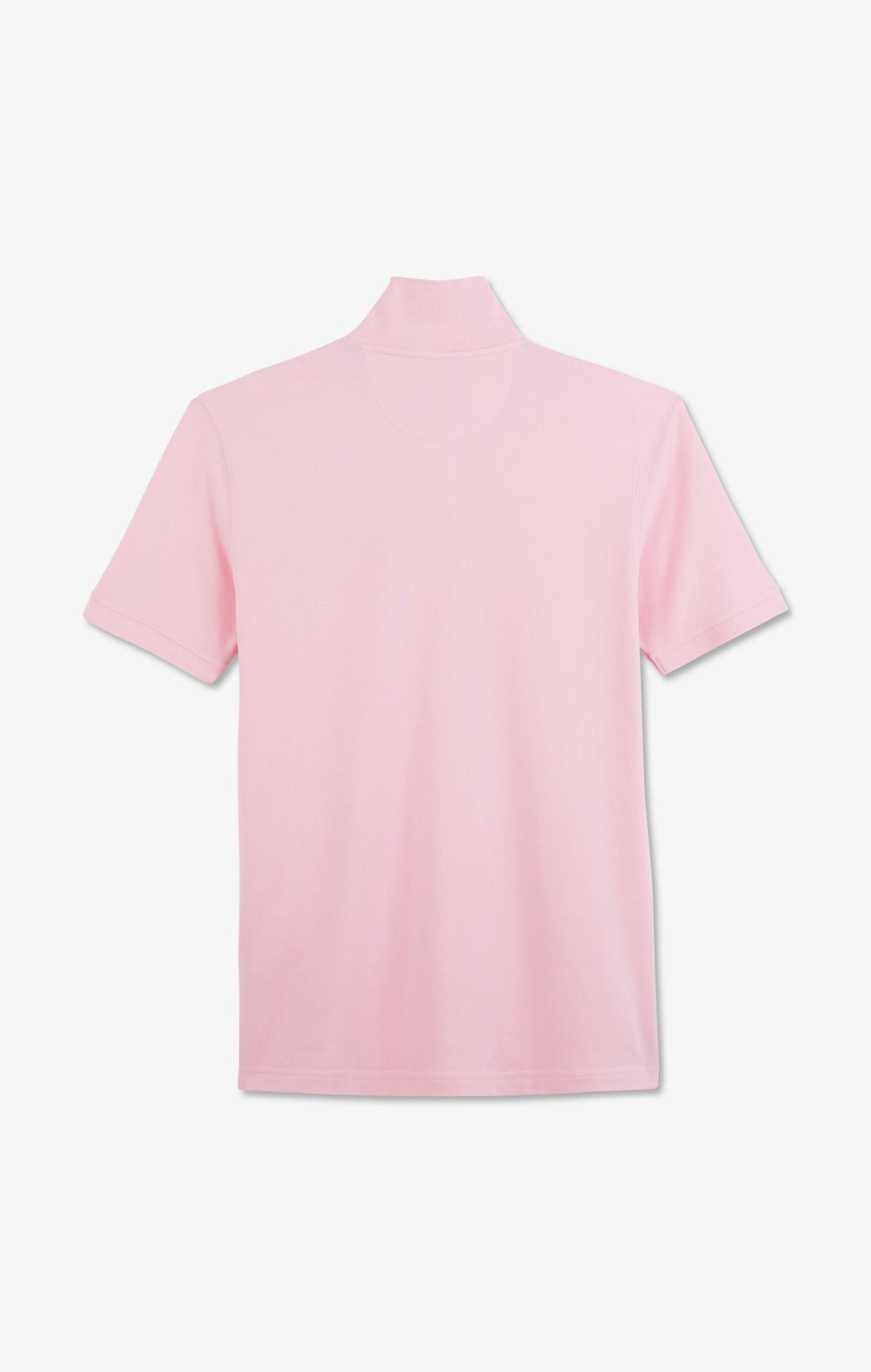 Polo rose en coton pima stretch