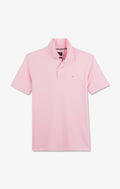 Polo rose en coton pima stretch