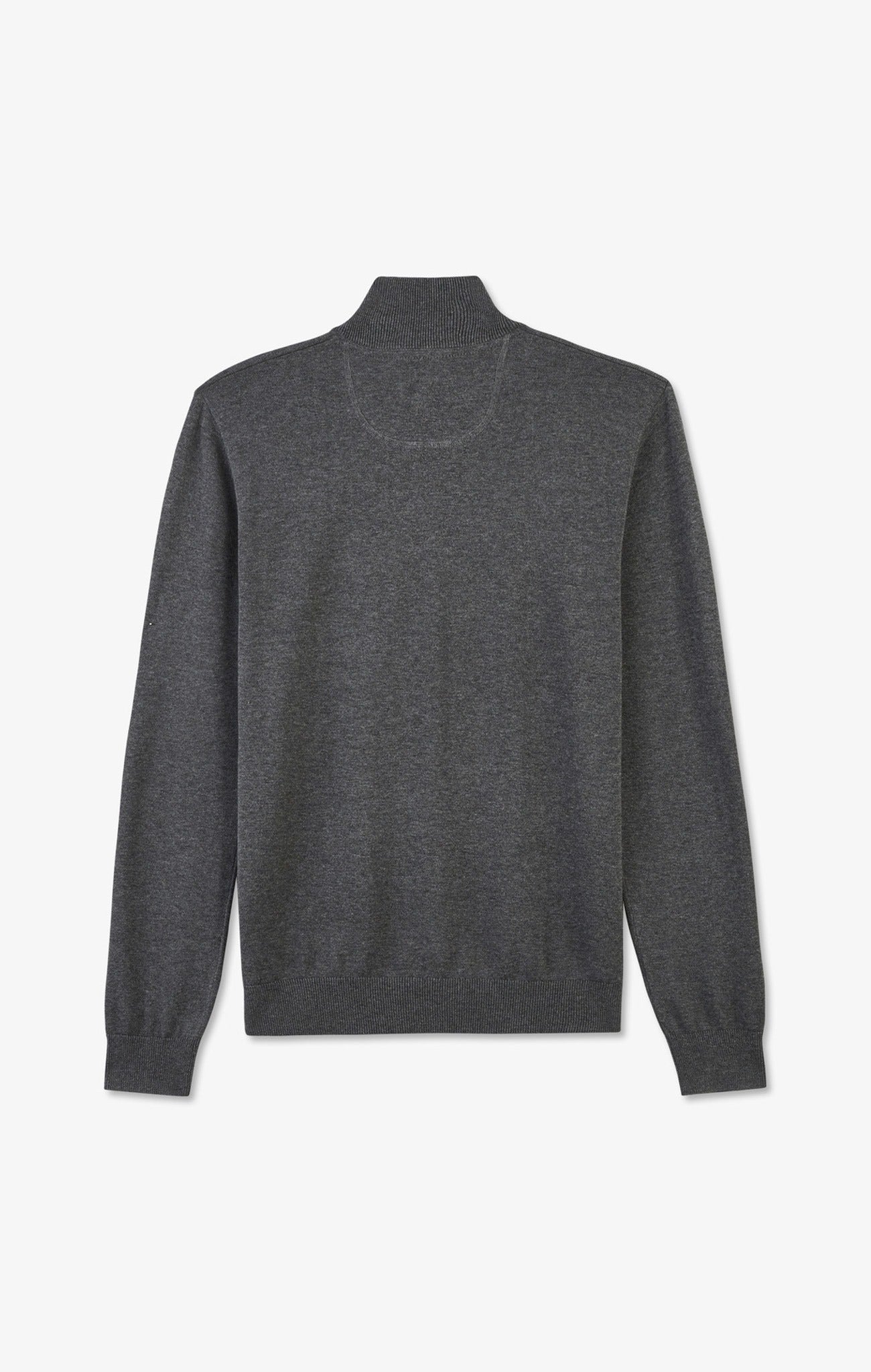 Pull gris à col camionneur en coton