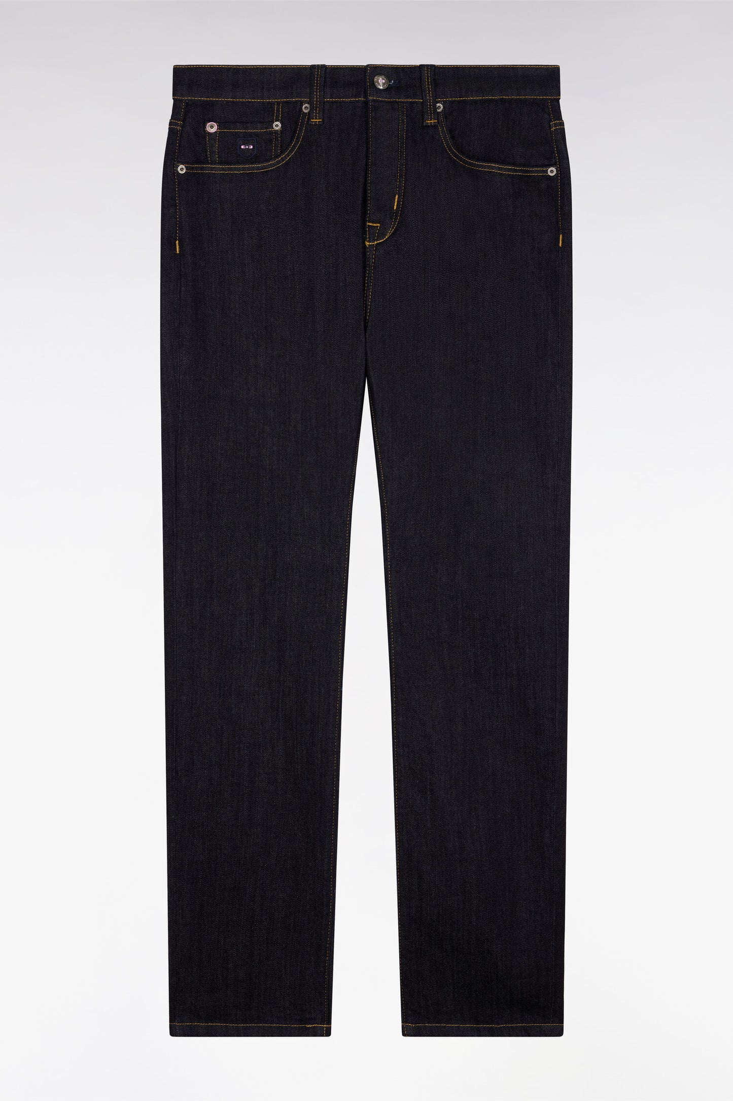 Navy blue jeans in stretch cotton