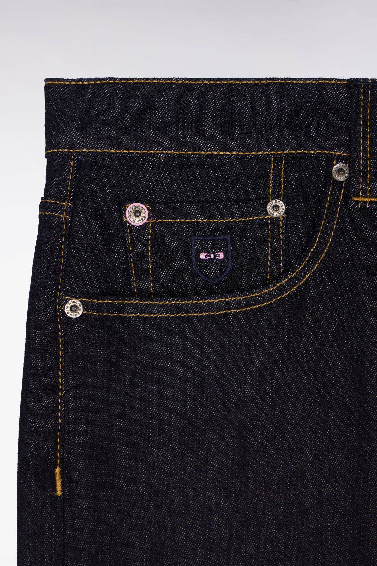 Navy blue jeans in stretch cotton